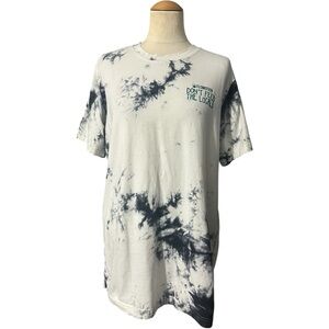 Flomotion Don't Feed The Locals Tie-Dye Graphic Tee White Size Medium